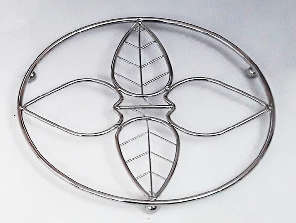 Σουπλά Κατσαρόλας Μεταλλικό Chrome