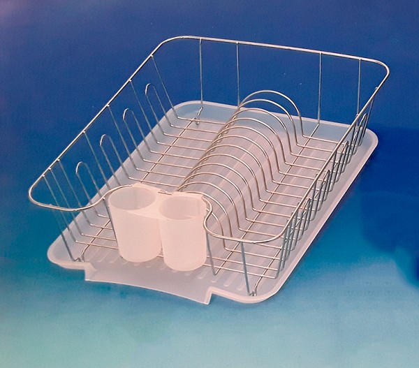 Πιατοθήκη Μεταλλική Χρωμίου Με Πλαστικό Δίσκο