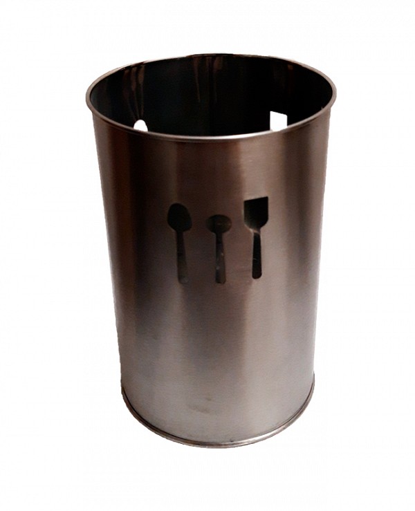 Κουταλοθήκη Στρογγυλή Μεταλλική Chrome