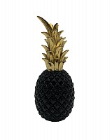 Διακοσμητικός Ανανάς Polyresin Χρυσός-Μαύρος 9.5x9.5x24cm
