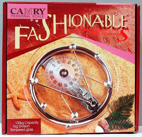 Γυάλινη μηχανική ζυγαριά μπάνιου CAMRY