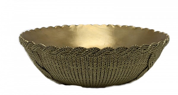 Polyresin Light Green-Χρυσό Κουπ 25x25εκ