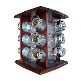 Θήκη Για Μπαχαρικά Με Περιστρεφόμενη Βάση 12τεμ