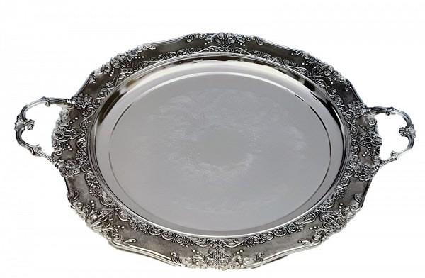 Δίσκος Σερβιρίσματος Επάργυρος στρογγυλός  50εκ.