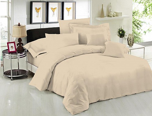 Σεντόνι Μεμονομένο LeBlanc Μονόχρωμο Polycotton 50/50 TC144 Sand Μονό 170x270