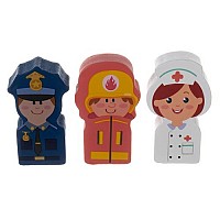 Wooden blocks - city 100pcs Kruzzel 19159