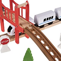 Wooden train track Kruzzel 22646