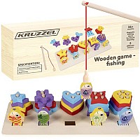 Wooden sorter - fishing Kruzzel 22565
