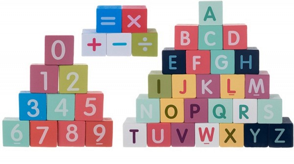 Wooden blocks - city 100pcs Kruzzel 19159