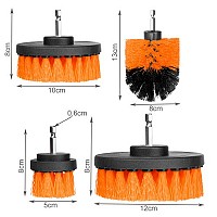 Drill cleaning brushes - 4 pcs