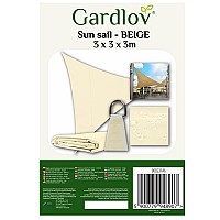 Sunshade sail 3x3x3 beige Gardlov 23146