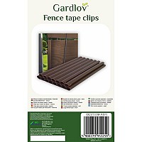 Fence Tape Clips - Brown 23713