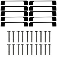 Black furniture handle - 10 pcs. Ruhhy 24190