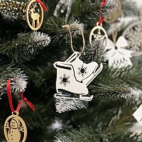 Wooden baubles - 20pcs Ruhhy